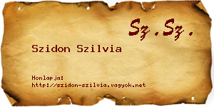 Szidon Szilvia névjegykártya